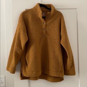 Sherpa/teddy pull over